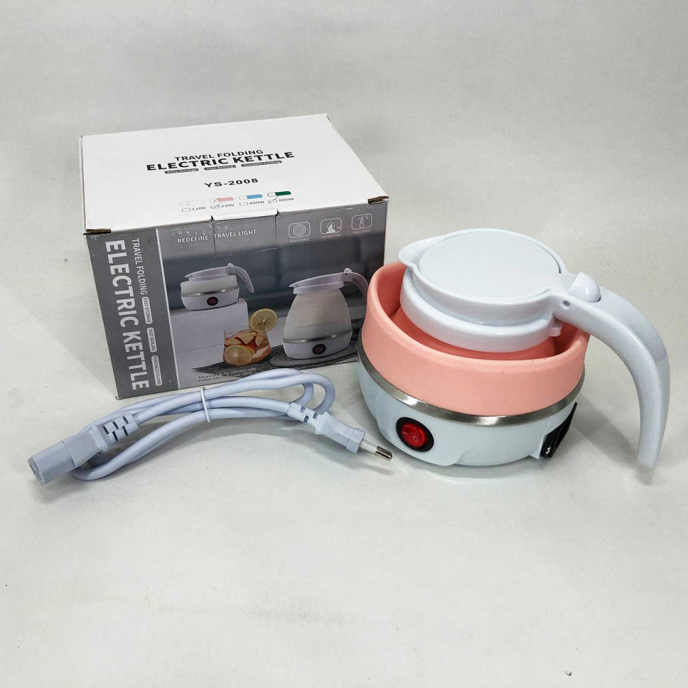 Електрочайник складаний Travel Folding 600ml. Колір: рожевий NA-54 Львів - фото 7