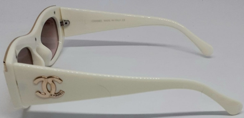 Брендовые женские очки бежево розовые в белой глянцевой оправе. Киев - изображение 6