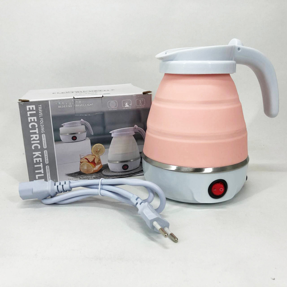 Електрочайник складаний Travel Folding 600ml. Колір: рожевий NA-54 Львів - фото 2