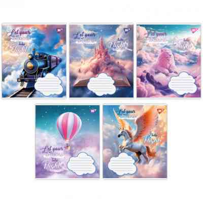 Зошит Yes Let your dreams 12 аркушів лінія (766947) Вінниця