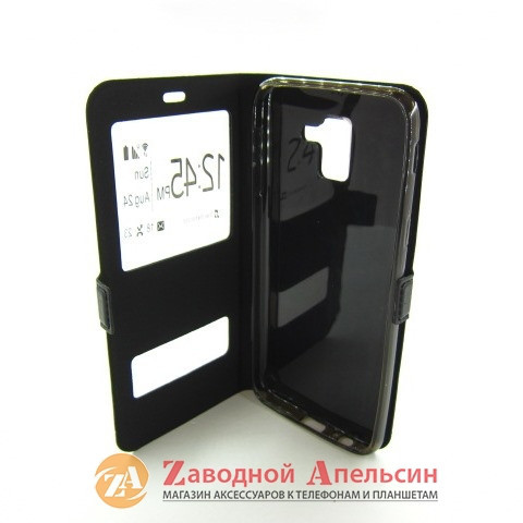 Чохол книжка Samsung J6 J600 A6 A600 А6 Smart Case black Одеса - фото 6