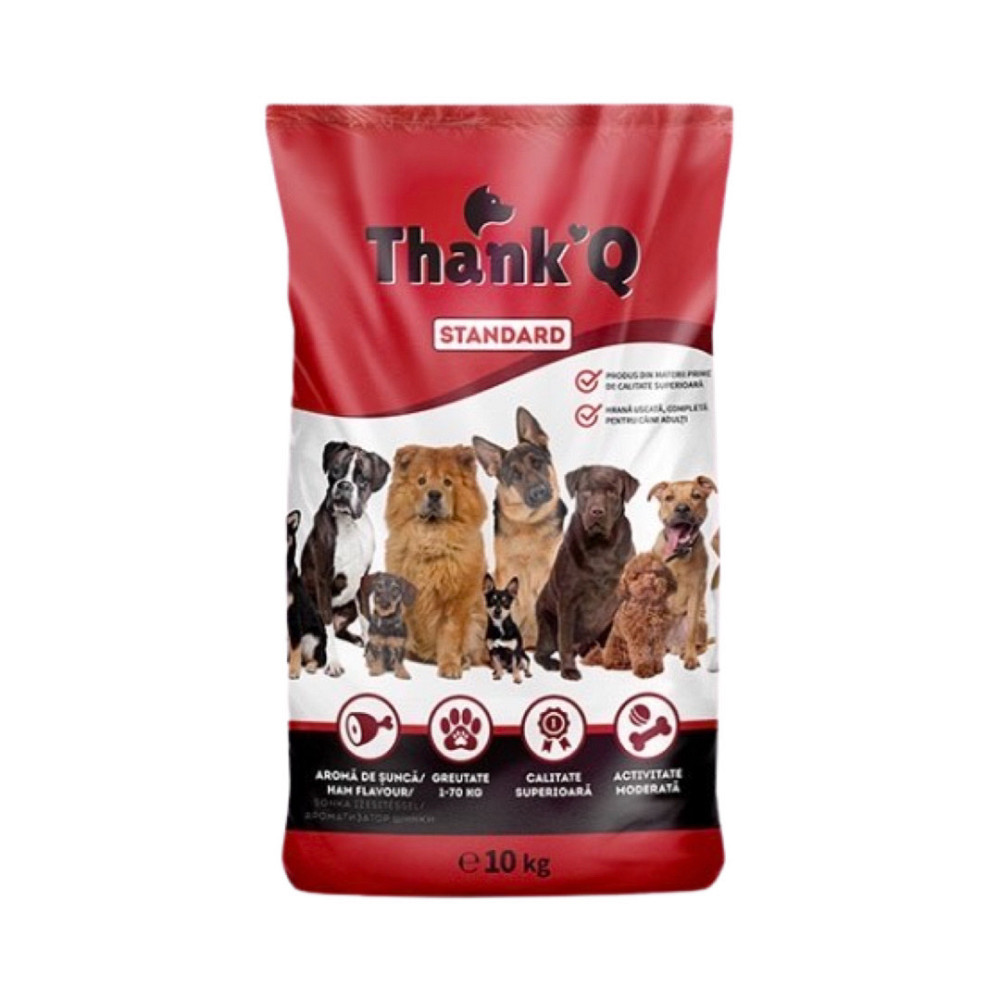 Корм сухий Thank'Q Standart з шинкою для дорослих собак усіх порід 10 кг Виноградів - фото 1