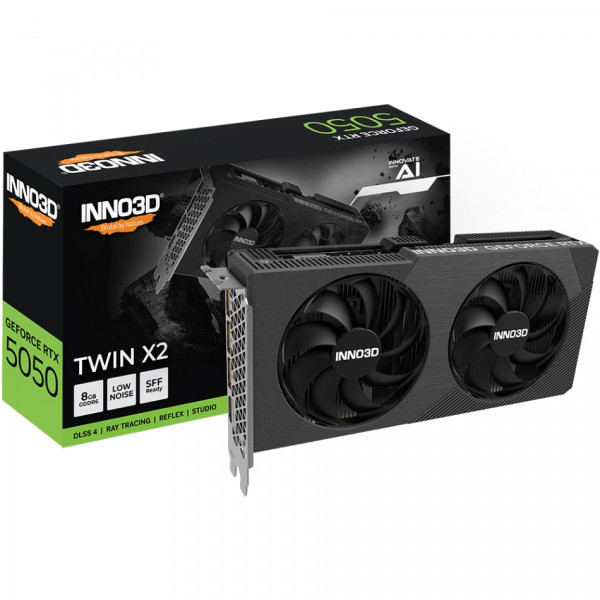 GeForce RTX5050 Inno3D TWIN X2, 8GB GDDR6 128bit PCI-E 5.0 Київ - фото 2