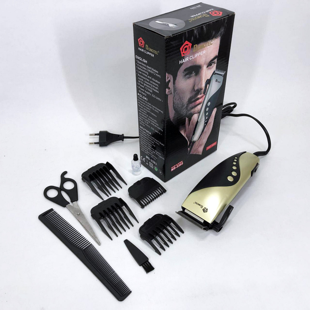 Тример з регульованою довжиною DOMOTEC, Машинка для стрижки волосся електрична, Тример для скронь AE-46 Львів - фото 11
