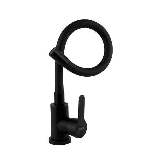 Смеситель для кухни Brinex Pure 015F3 с гибким изливом   Black Matt BRIPUR015F3BLM Киев