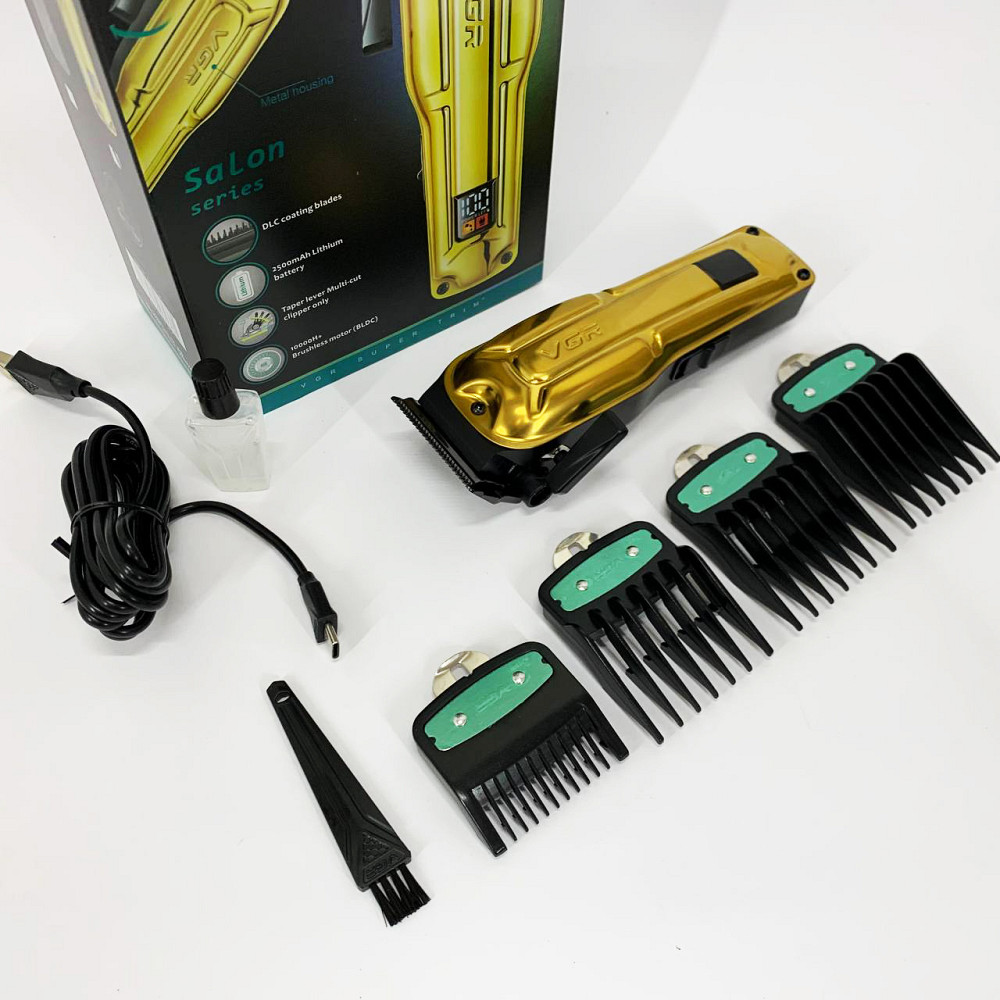 Машинка для стрижки волосся електрична VGR, Тример для скронь Машинка окантовки акумуляторна DP-80 Львів - фото 9