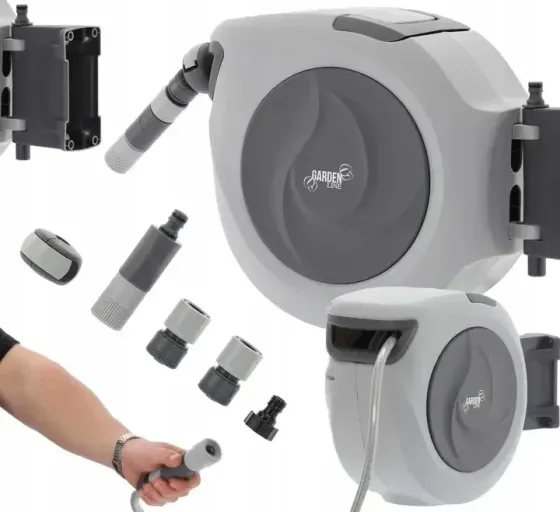 Катушка со шлангом Garden Line Roll-Up XL Automatic настенная 15 м ZHO9739 Киев