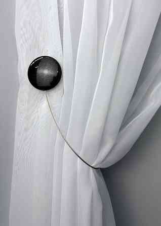 Магниты для штор и гардин Круг 2 шт Черный (81-286) Киев