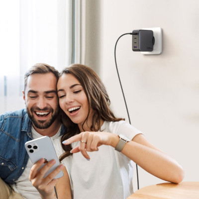 Зарядное устройство Ugreen 4xUSB 100W (3xUSB-C+USB-A) Gan Tech Fast GAN Charger black CD226 (40747) Винница - изображение 8