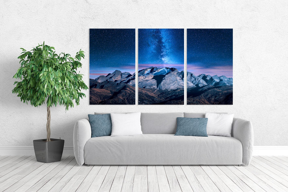 Модульная картина в гостиную / спальню  Зоряне сяйво   ART-205_3A 100х150 см Киев - изображение 2
