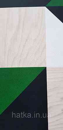 Шпалери вінілові на флізеліні Rasch Clasik 0,53х10 геометрія фігури зелені білі беж Київ