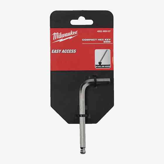 Ключ L-образный HEX хромированный компактный MILWAUKEE, 8,0мм Одесса