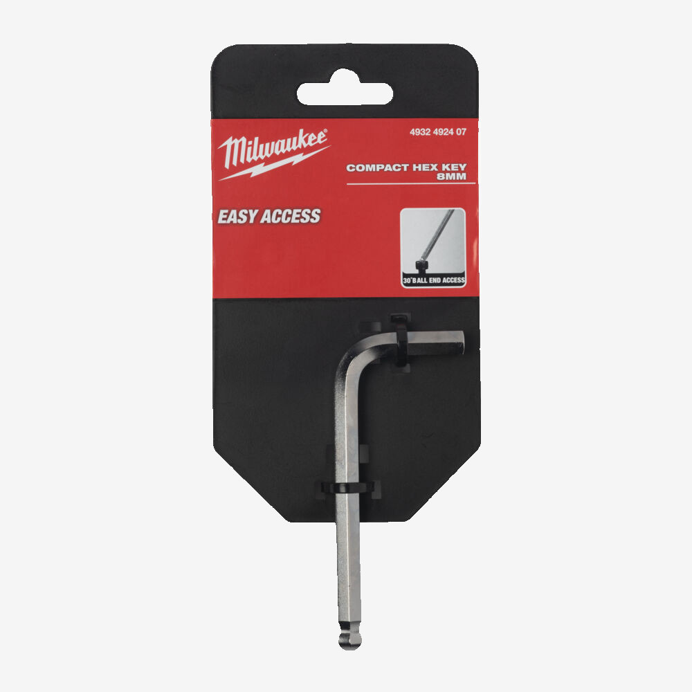 Ключ L-образный HEX хромированный компактный MILWAUKEE, 8,0мм Одесса - изображение 2