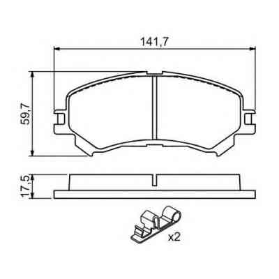 Гальмівні колодки Bosch 0 986 494 720 Вінниця