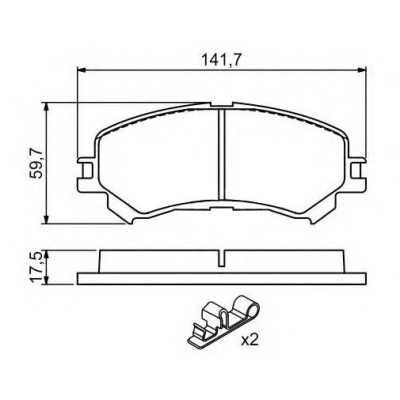 Тормозные колодки Bosch 0 986 494 720 Винница - изображение 1