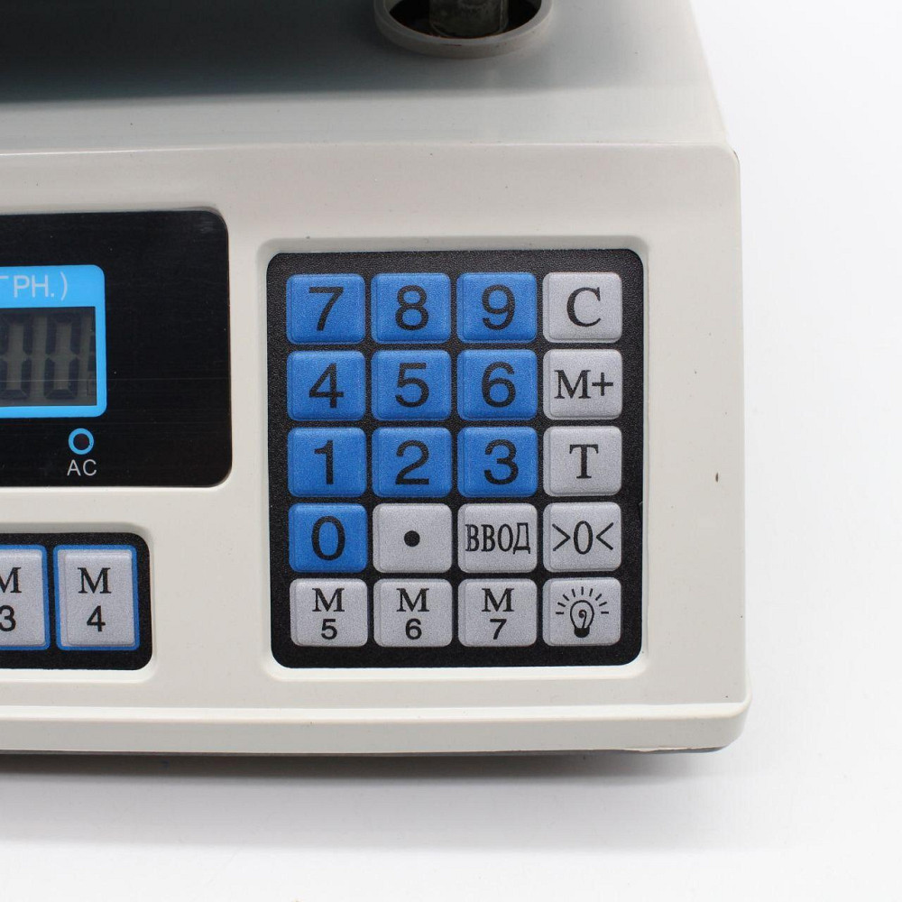 Торговые электронные весы до 50кг Domotec MS 228 / Аккумуляторные весы с дисплеем и платформой Киев - изображение 8