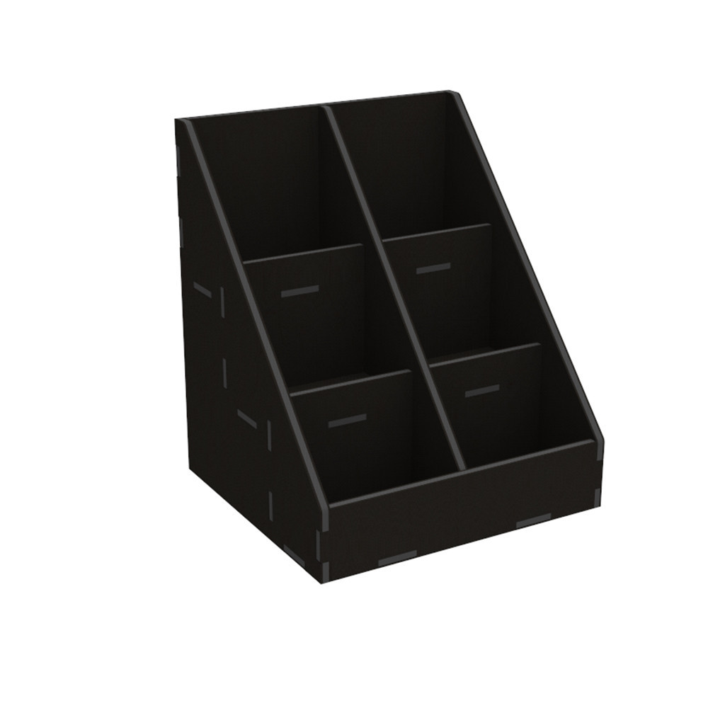 Органайзер EKOSTAR для чая и пакетов 70х90 -6 ячеек чёрный Киев - изображение 2