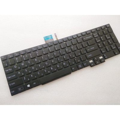 Клавіатура ноутбука Sony Vaio SVT15 (Tab 15) black,wo/frame,frame,backlight RU/US (A46049) Вінниця - фото 1