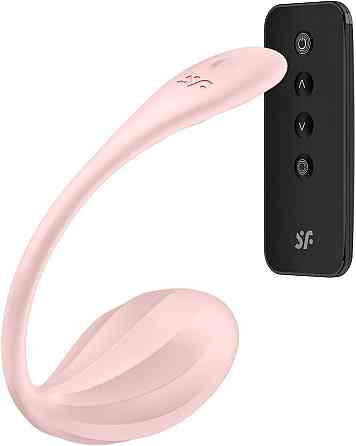 Смарт-віброяйце Satisfyer Ribbed Petal Connect App Rose, керування зі смартфона, пульт ДК Sex Aura Київ