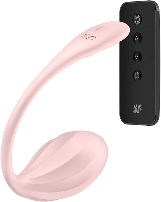 Смарт-віброяйце Satisfyer Ribbed Petal Connect App Rose, керування зі смартфона, пульт ДК Sex Aura Київ - фото 2