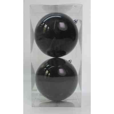 Елочная игрушка Novogod`ko 2 шт, чорний, перламутр 12 см (974433) Винница