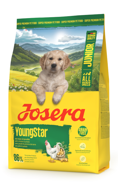 Сухой корм Josera Young Star Junior All Sizes (Йозера ЯнгСтар Юниор) беззерновой корм для щенков и молодых собак 3 кг Винница - изображение 2