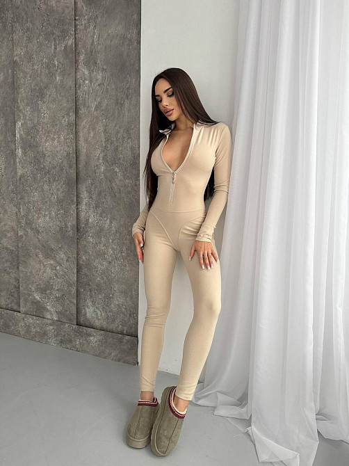 Жіночий теплий облягаючий комбінезон пума Одеса - фото 3