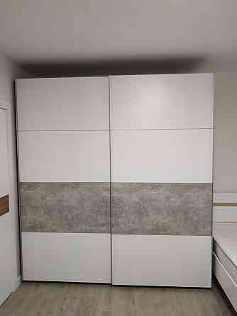 Шафа-купе двохдверна Doros G-Caiser 220х60х240 см Білий/Бетон (DRS-011006) Львів