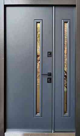 Вхідні металеві двері Страж Slim S 1220х2050 мм антрацит Ліві Київ