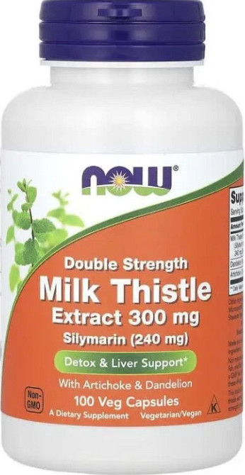 Силімарин для печінки Now Foods Silymarin 300 мг 100 вег капс Київ - фото 1
