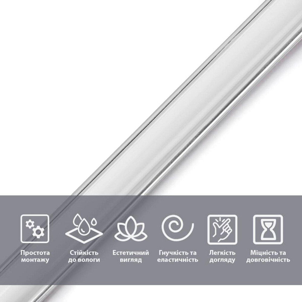 Молдинг 3000х20х8,5 мм Белый с серебром SW-00002674 Киев - изображение 4