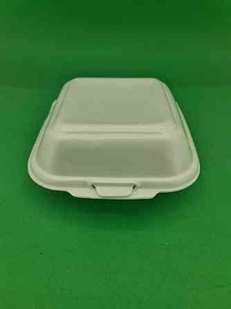 Ланчбокс зі спіненого полістиролу з кришкою (150*152*60) білий HP-6 (250 шт) Харків