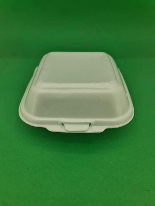 Ланчбокс зі спіненого полістиролу з кришкою (150*152*60) білий HP-6 (250 шт) Харків - фото 1