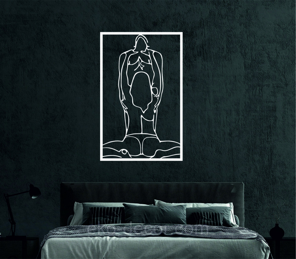 Декоративне настінне Панно «По дорослому 18+», Декор на стіну 70*44 см, Білий Київ - фото 3