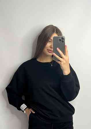 Світшот жіночий трикотажний Чорний M/L Харків