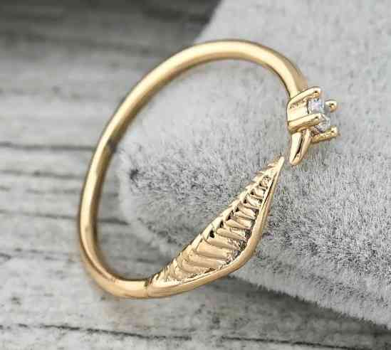 Кольцо Xuping детское 36488К, размер 13, 2мм, позолота 18К Киев