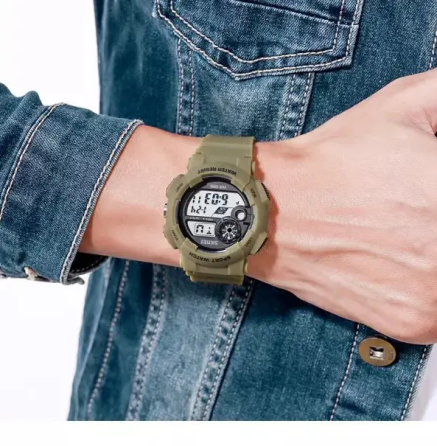 Чоловічий наручний годинник Skmei 1718 (Зелений) Київ