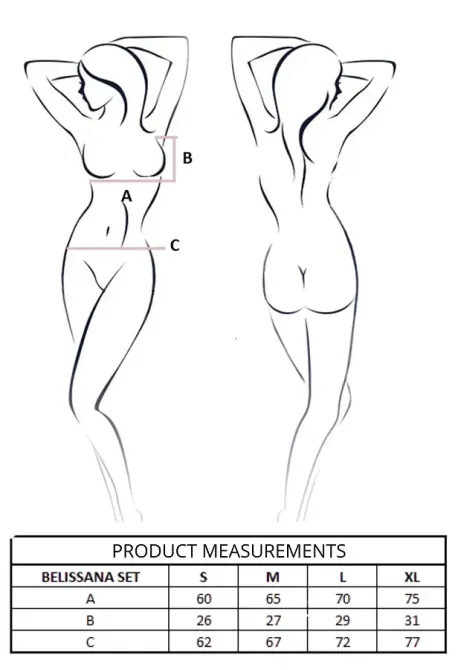 Комплект Passion BELISSANA SET white XL Львів - фото 10