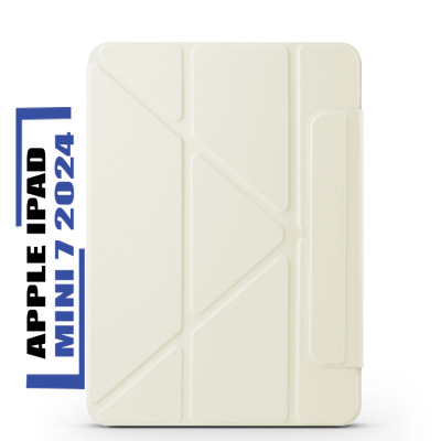 Чехол для планшета BeCover Ultra Slim Origami Magnetic Apple iPad Mini 7 2024 Beige (712948) Винница - изображение 1