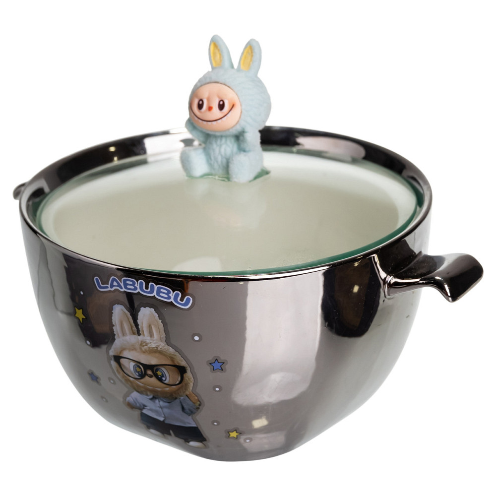 Бульйонниця порцелянова Labubu з кришкою і ручками 800 (мл) Ø15 (см) FM-34D Коломия - фото 6