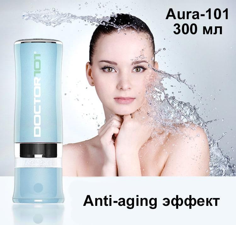 Елегантний водневий генератор Doctor-101 Aura для жінок. Компактна протиударна воднева пляшка SPE/PEM на 300 мл, колір м'ята Дніпро - фото 5