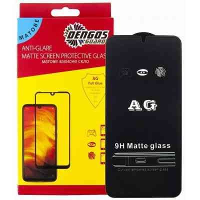 Скло захисне Dengos Full Glue Matte Samsung Galaxy A54 (black) (TGFG-MATT-46) Вінниця