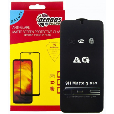 Скло захисне Dengos Full Glue Matte Samsung Galaxy A54 (black) (TGFG-MATT-46) Вінниця - фото 1