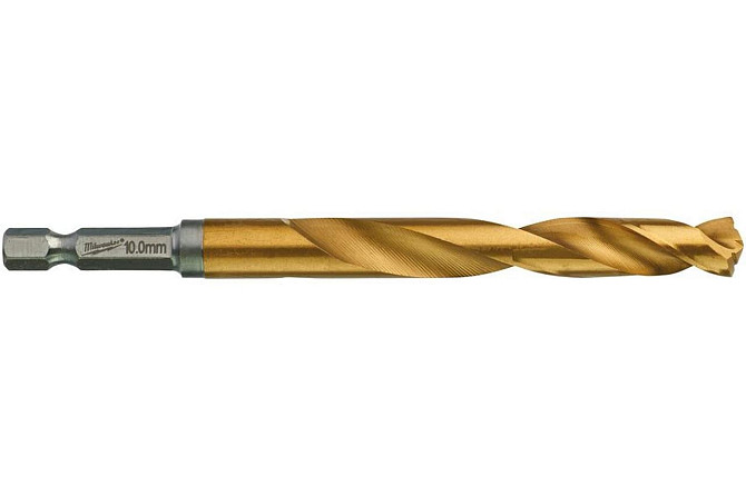 Сверло по металлу RedHEX HSS-G TiN (10х76х120 мм) Milwaukee 48894723 Коломия - фото 3
