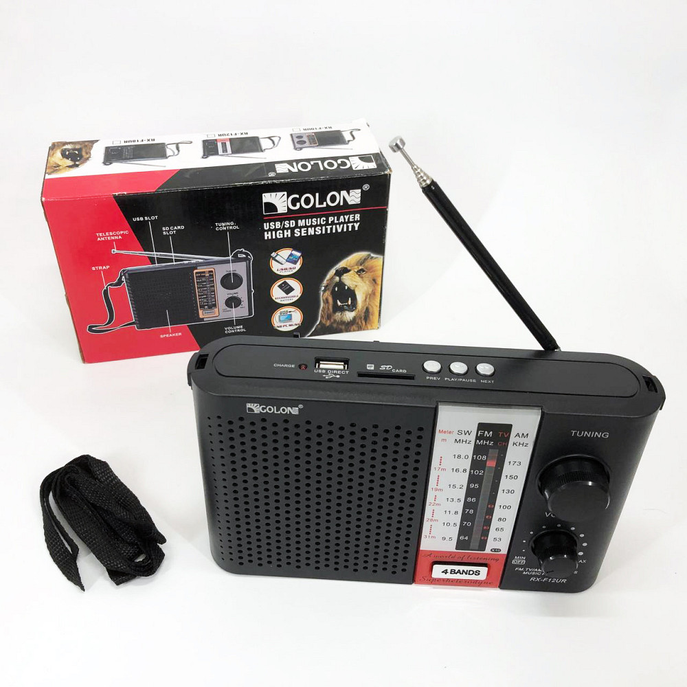 Радиоприемник от сети 220 GOLON RX F12 AM/FM/SW, Радио фм прямой UX-401 эфир, FM-радиоприемник Киев - изображение 7