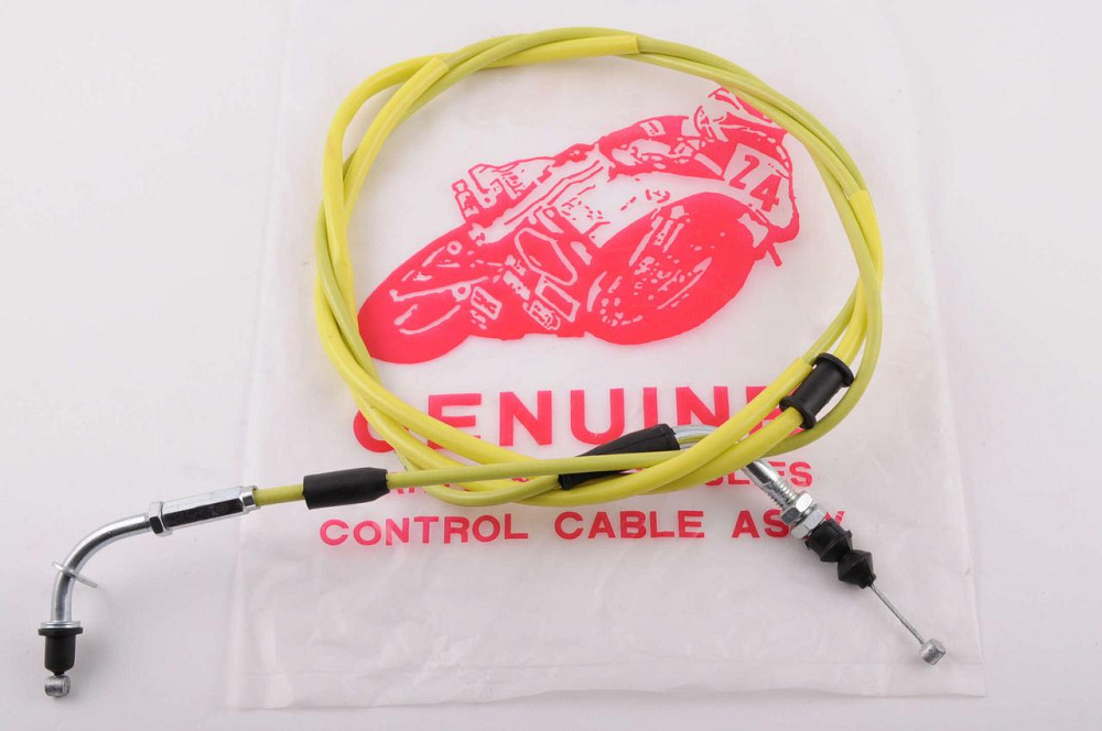 Трос газа скутер 4 Т китай 50 (гайка-пластинка) (, желтый) Мукачево - изображение 1