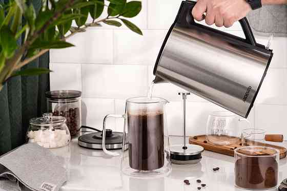 Електрочайник ARDESTO Steel Collection 1.5л, подвійні стінки, сріблястий Киев