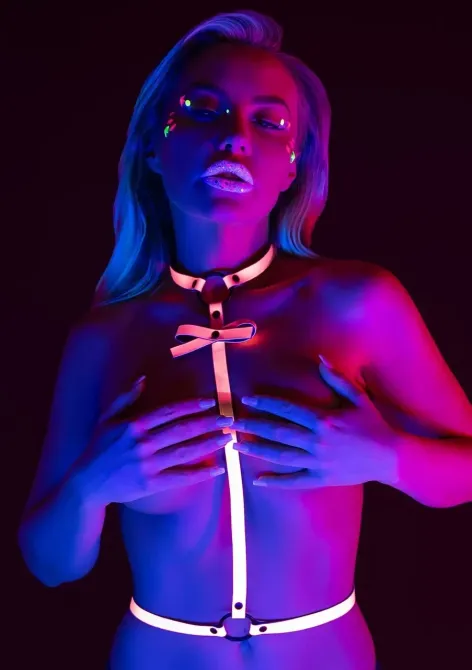 Портупея с бантиком Taboom Glow In The Dark с эффектом свечения в темноте Sex Aura Киев - изображение 2