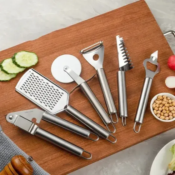 Набор кухонных принадлежностей 20 предметов с тройной подставкой Коломия