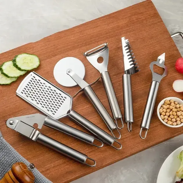 Набор кухонных принадлежностей 20 предметов с тройной подставкой Коломия - фото 3